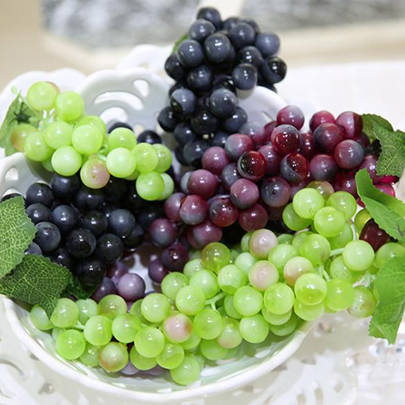 36Grapes Lifelike Artificial Grapes Plastic Fake Fruit Food Home Decoration New eBay