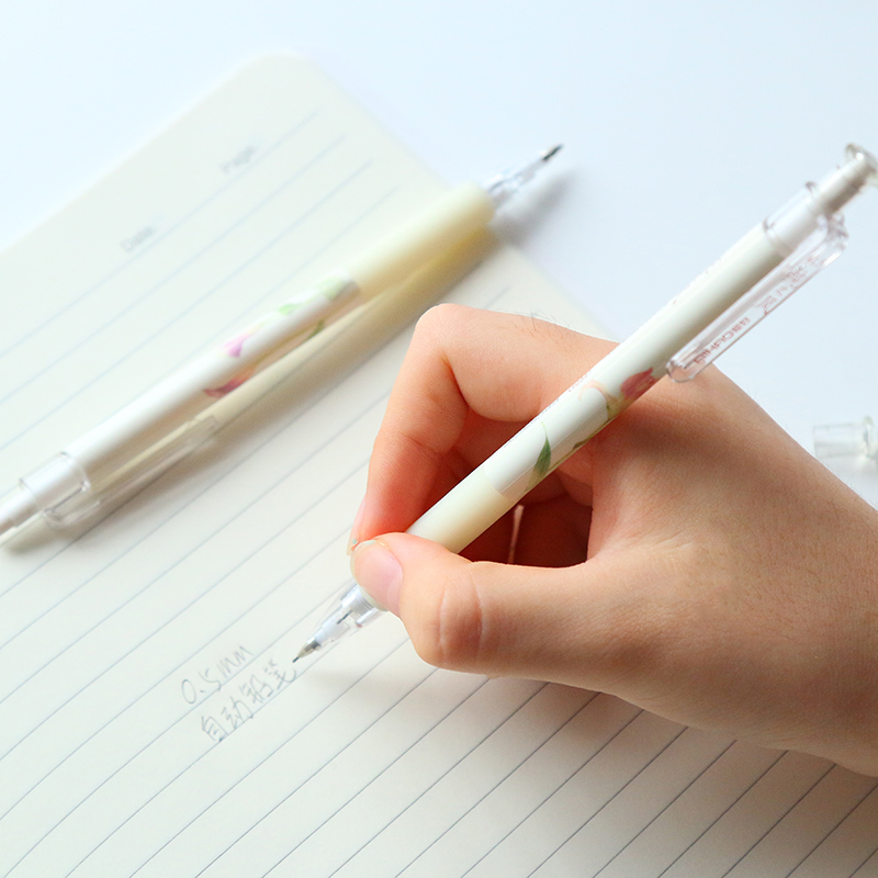 2 Pcs Chinese Style Mechanical Automatic Pencil School Supplies Writing