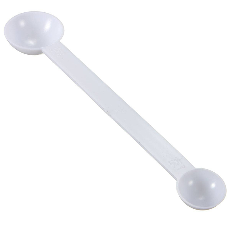 5X Double Ended White Plastic Measuring Spoons Cups Tools For Baking