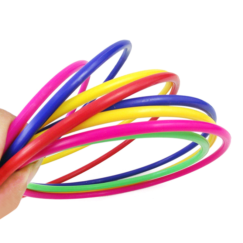 1 Set Kids Children Outdoor Plastic Ring Toss Quoits Backyard Game Toss Toy