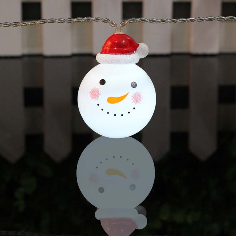 10 LED Snowman String Fairy Light Lamp Christmas Tree Xmas Party Wedding Decor eBay
