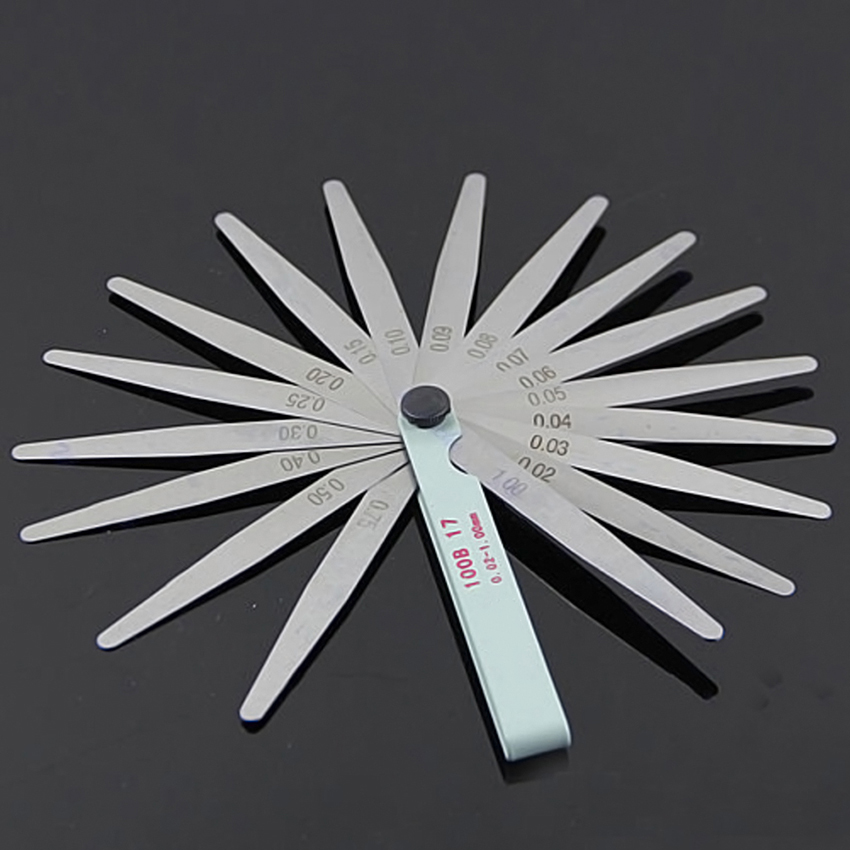 METRIC 17 Blade FEELER GAUGE 0.02mm1mm Guage Measure eBay