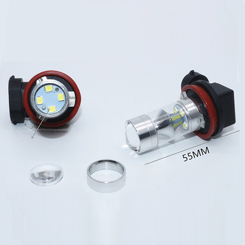 2PCS H11 LED High Power 1224V Fog Light Indicator Daytime Running Bulb