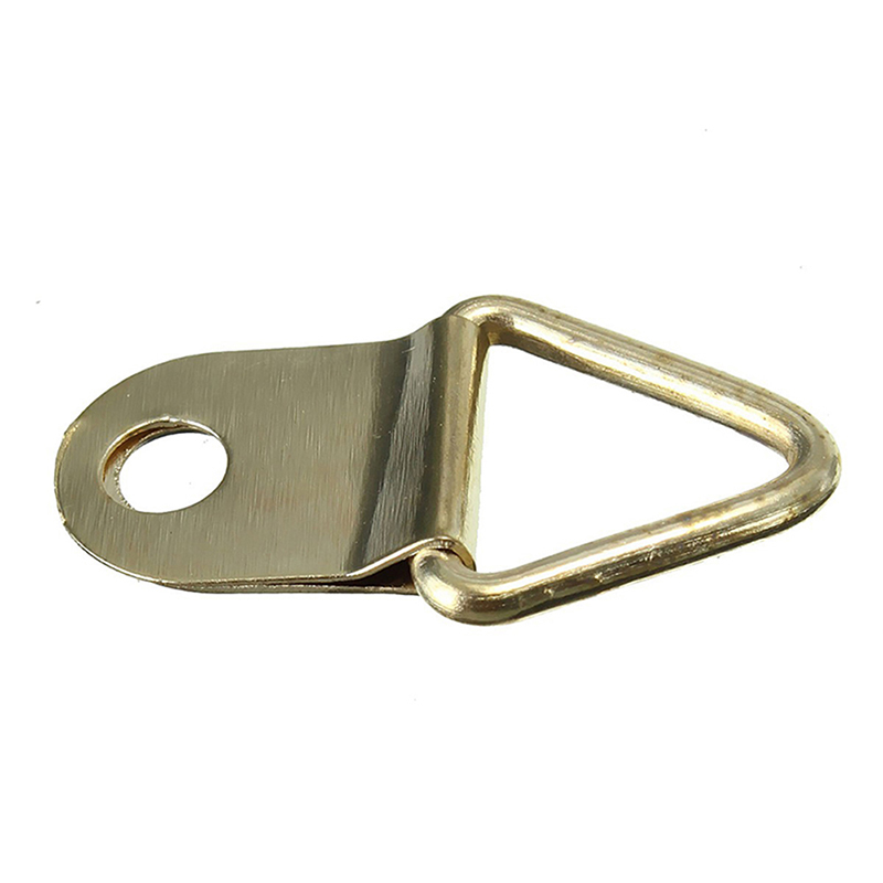 100 D Ring Frame Hanger Hooks Picture Frame Hanging Triangle Screws