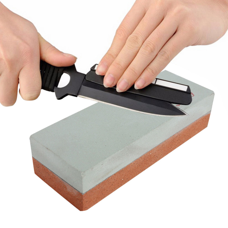 Knife Blade Razor Sharpener Sharpening Stone Whetstone Oilstone Block Dual Sides eBay