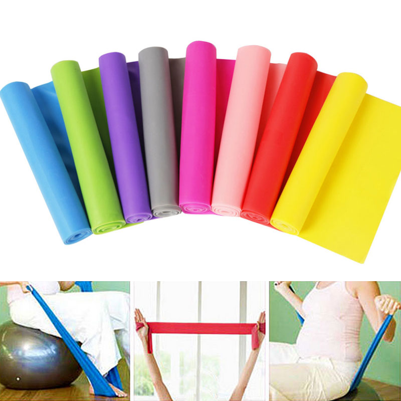 1 5m Elastic Yoga Pilates Rubber Stretch Resistance Exercise Fitness