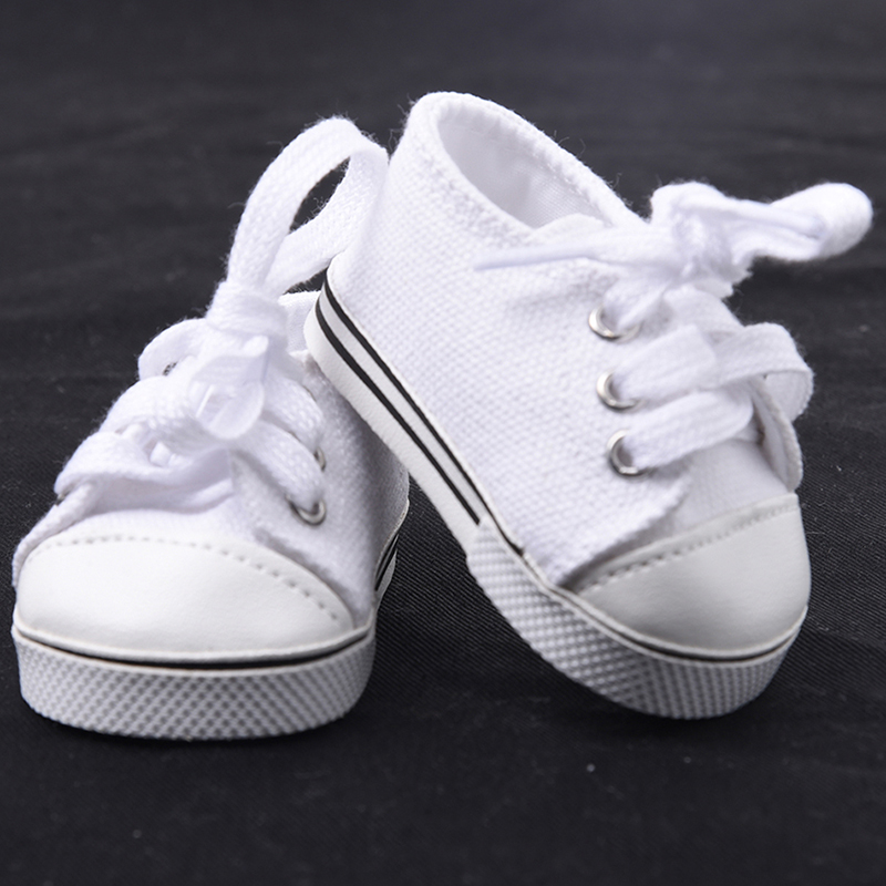 Handmade Fashion New white shoes for 18inch American Girl Doll Cute