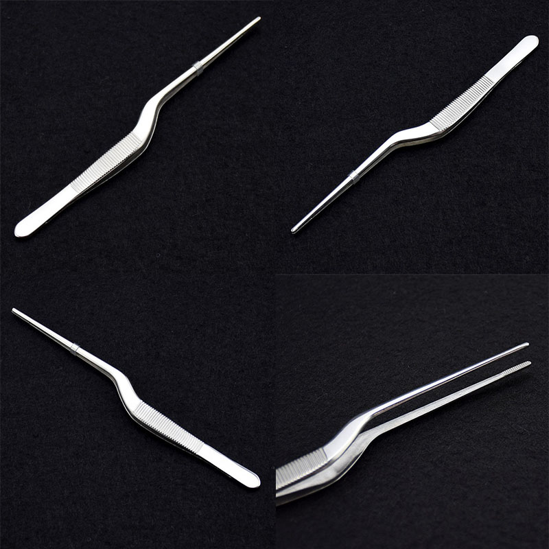 New Stainless Steel Ear Tweezers multiple Uses Safe Cosmetics Bending