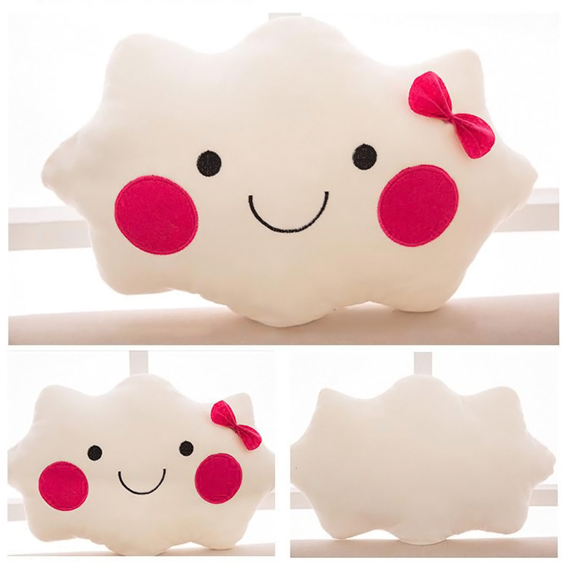 Cute White Cloud Shaped Pillow Plush Sofa Back Cushion Office Nap Bolster Gift eBay