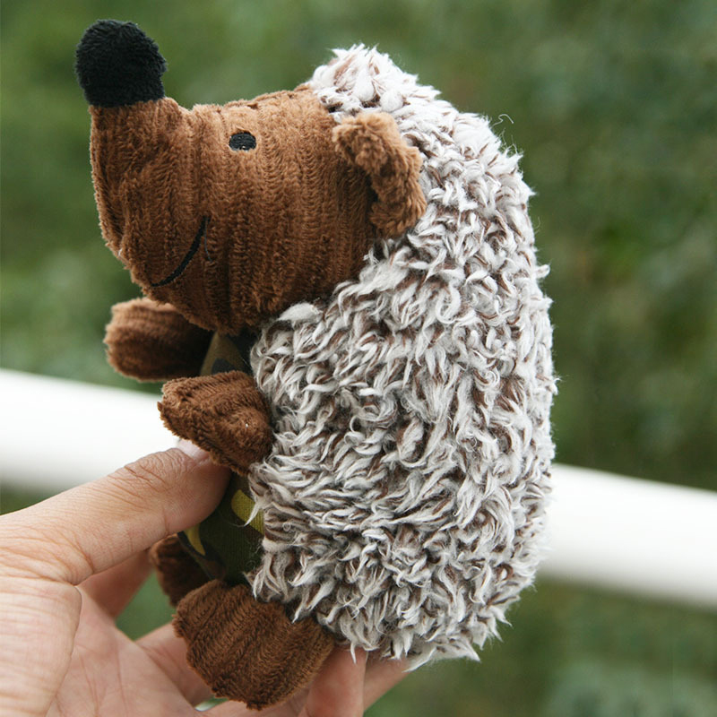 Pet Dog Squeaky Hedgehog Plush Toy Squeaker Sound Cat Puppy Chews