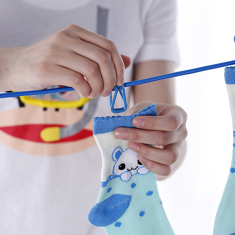 Pegless Travel Clothes Line Clothesline Washing Camping Hanging Airer