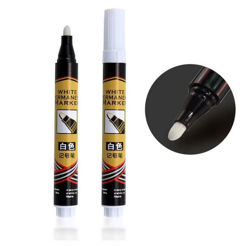 Silver Paint Marker Oil Based Waterproof Pen Wood Glass Plastic Tyre Rubber G