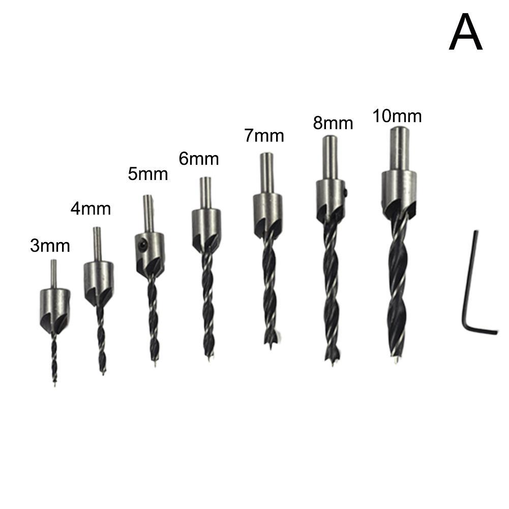 Buy Three-pointed Wood Countersunk Head Drill Reaming Drill Bit