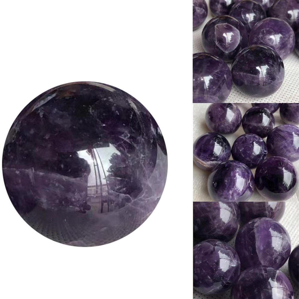 Natural Sphere Fluorite Healing Gemstone Glass Crystal Ball Quartz Stone