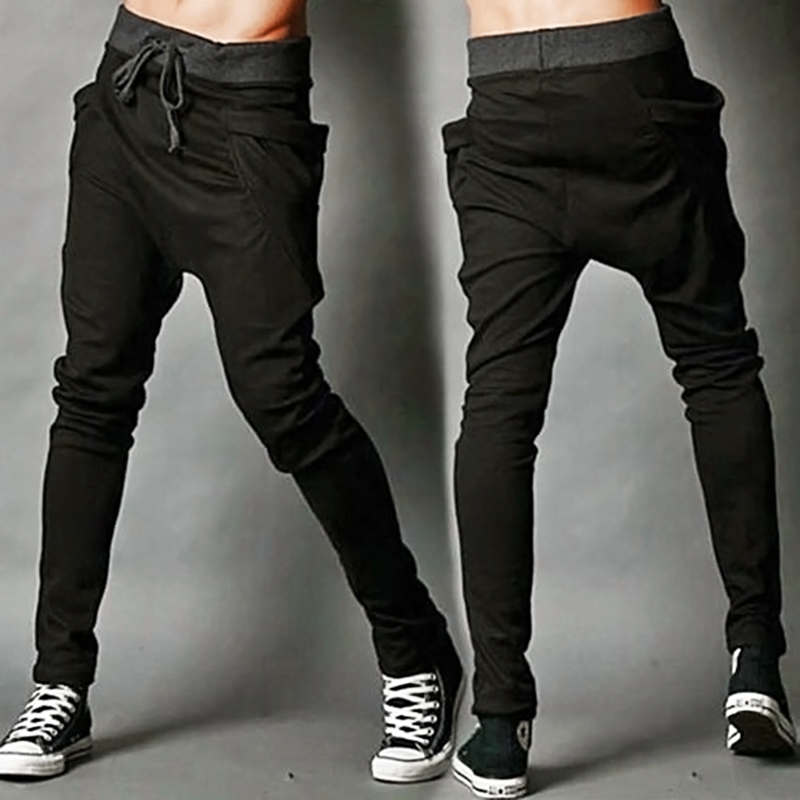 MENS CASUAL JOGGER DANCE SPORTWEAR HAREM PANTS SLACKS TROUSERS ...