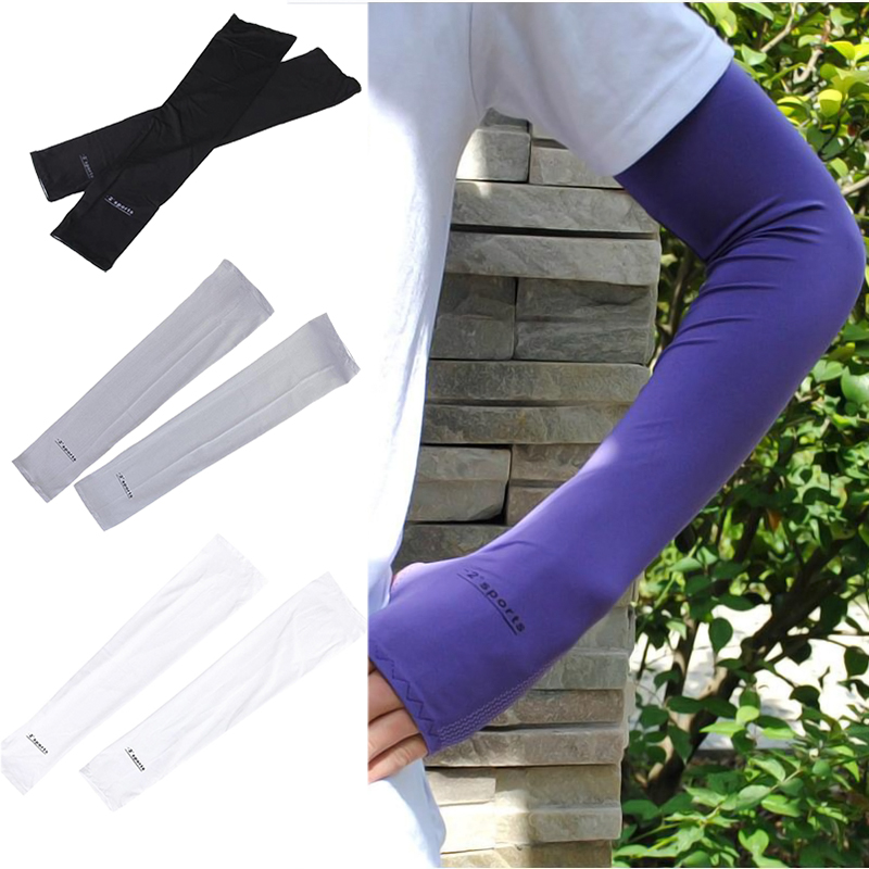 Sport Arm Cooling Sleeves Gloves for UV Sun Protection Cover Driving ...