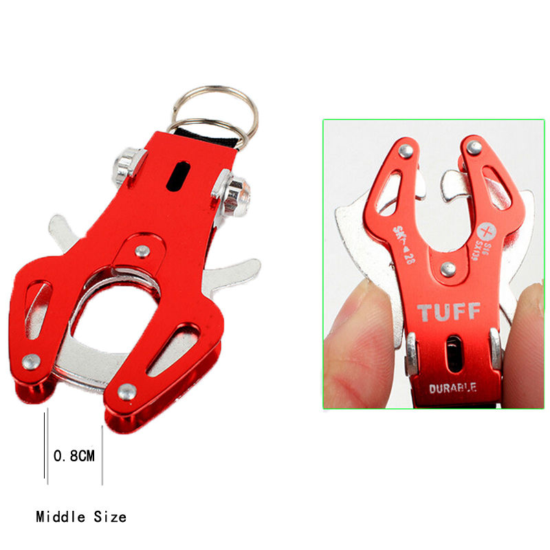 Tiger Hook Lock Carabiner Clip Hiking Climbing Tool Key Ring Keychain