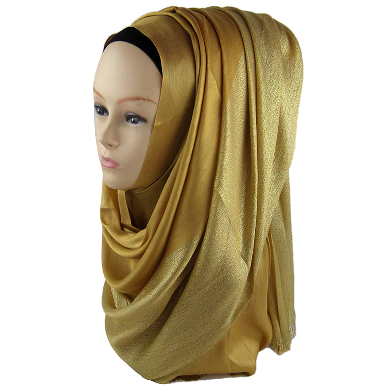 Solid Scarf Hijab Winter Silk Wool Scarves Women E... - Grandado - Foto 11
