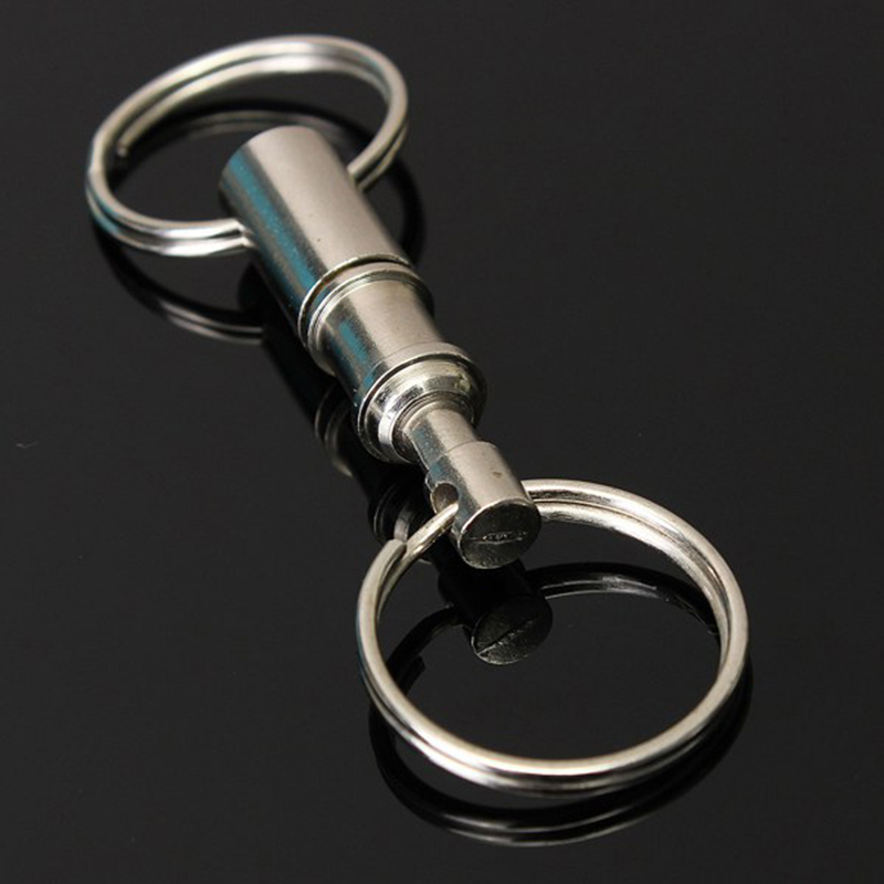 1X Mini Detachable Key Chain Pull Apart Quick Release Keychain Keyrings