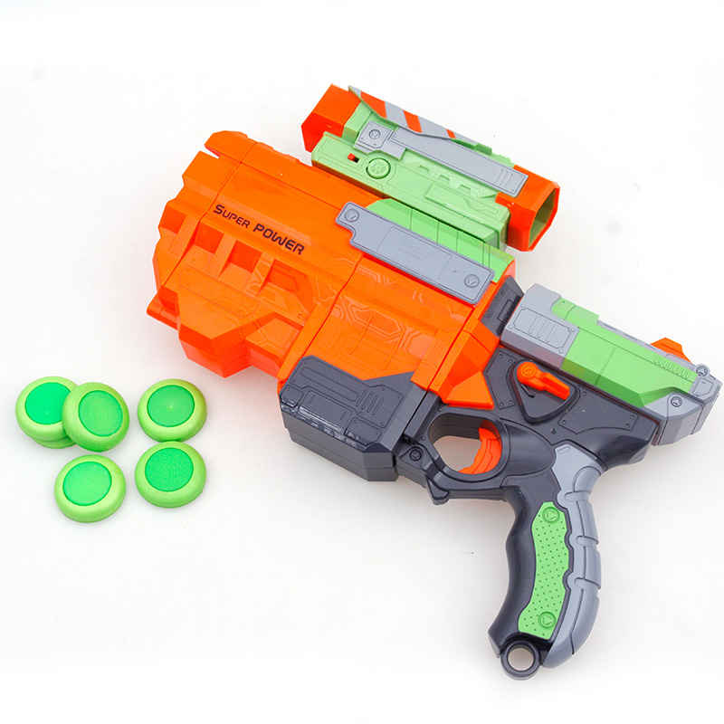 10x EVA D DISC PUMP ACTION SOFT DART GUN SHOOTING TOY NERF VORTEX PRAXIS