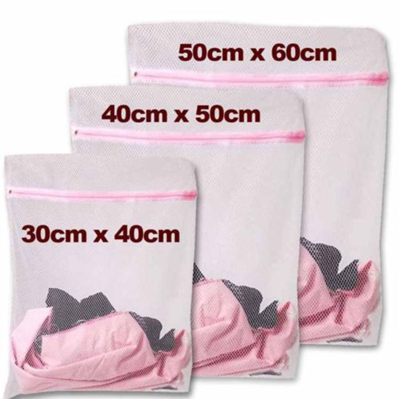 Details About Zipped Laundry Washing Bag Net Mesh Socks Bra Clothes Bags 3 Sizes