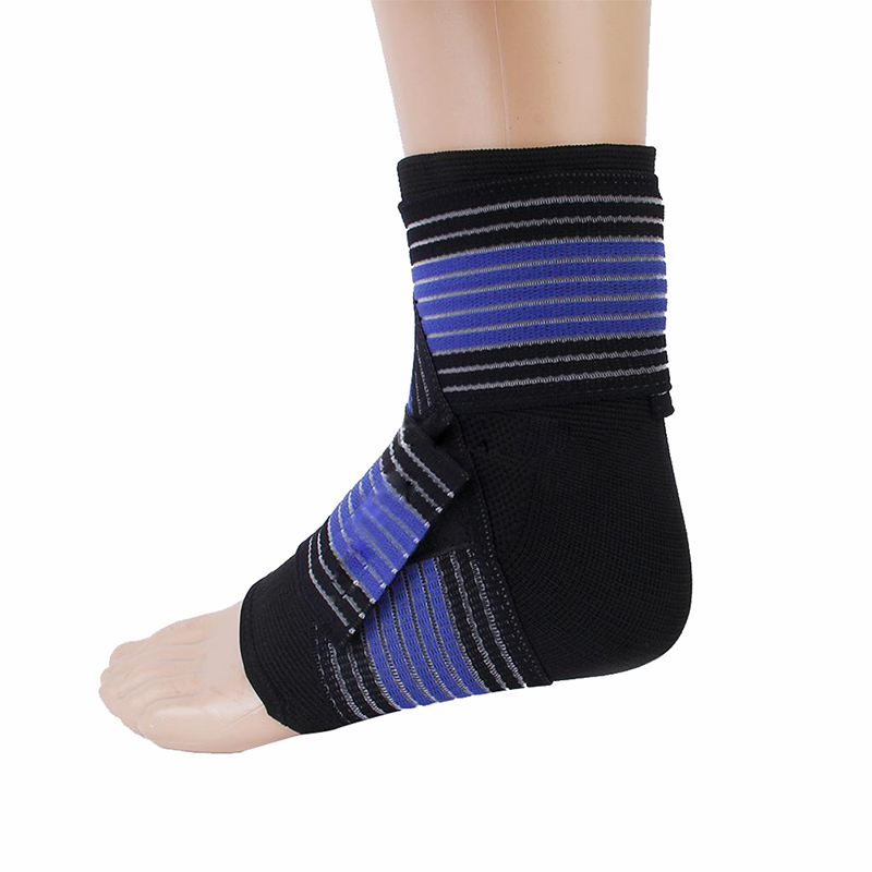 New Ankle Foot Elastic Compression Wrap Sleeve Bandage Brace Support ...