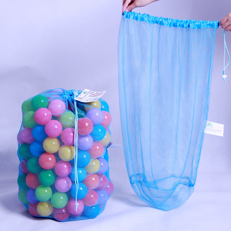 Kids Ball Pit Balls Storage Net Bag Toys Organizer for 200 Balls Multi