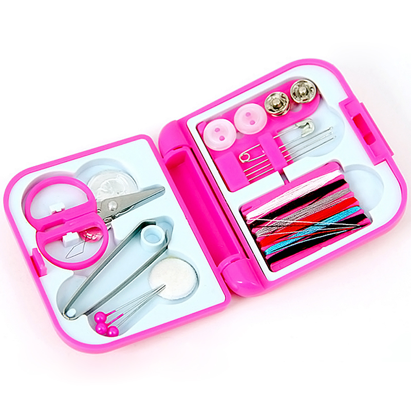 Portable Mini Cute Travel Sewing Kits Box Needle Threads DIY Home Tools ...