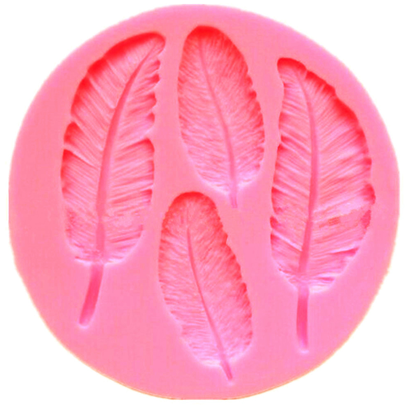 Schokolade Lehm Gift Schalen-Kuchen Feder-Silikon-Form für Fondant Sugarcraft