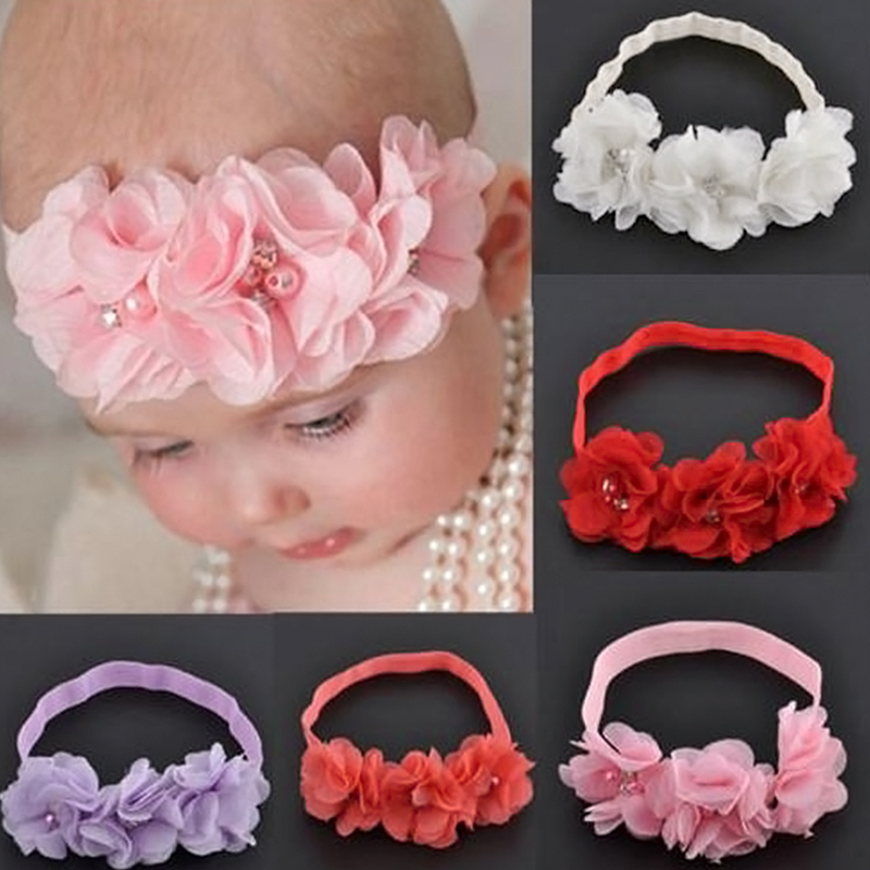 Baby Haarschmuck Mädchen Spitze Blumen Haarband Stirnband Kopfband 2018
