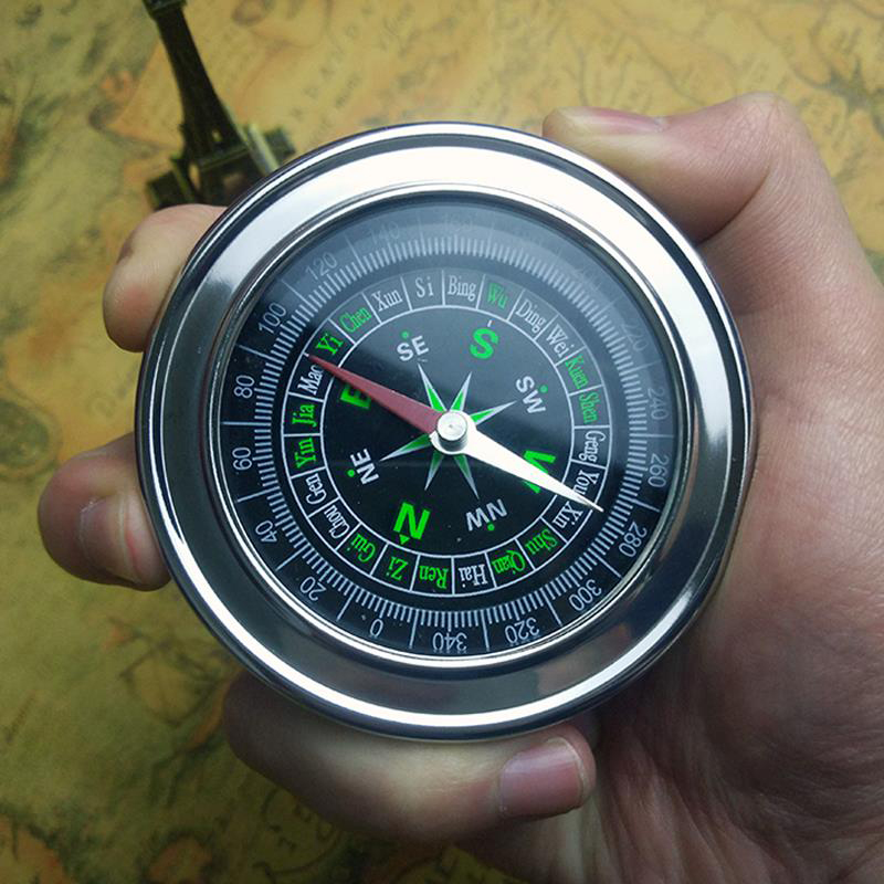 New Pocket Watch Style Outdoor Camping Hiking Navigation Compass Ring ...