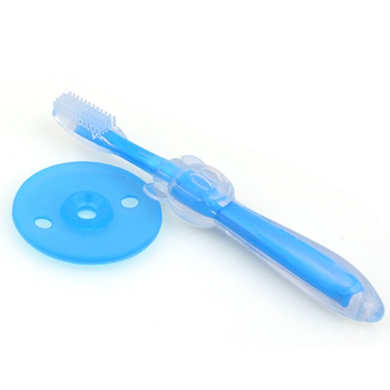 Soft Silicon Chewable Toothbrush Rubber Teeth Massager Brush For Kid
