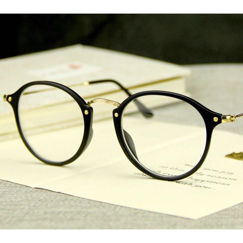 Katze Lesebrille Brille Fensterglas Klare Gläser Nickelbrille Nerd Herren Damen
