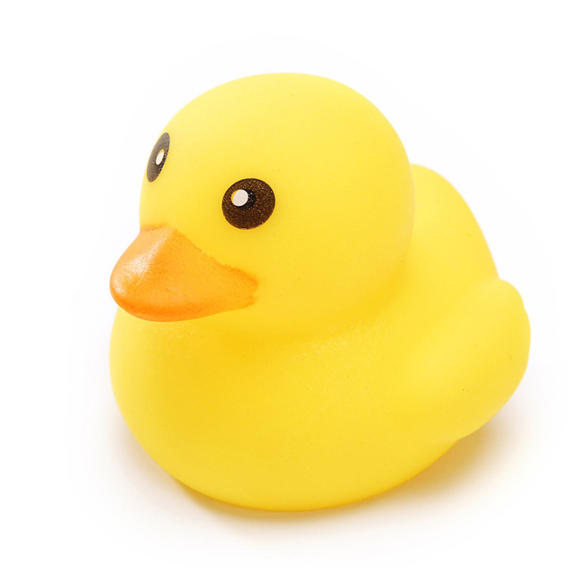 Rubber Yellow Duck Pet Dog Chew Sound Squeaker Toy Squeeze Screaming ...