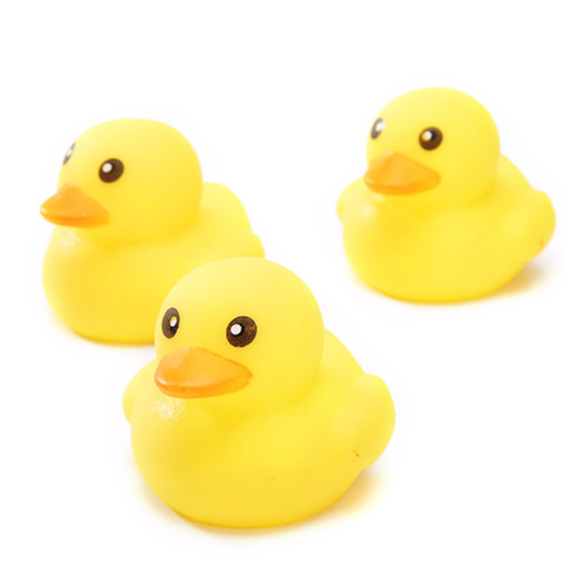 Rubber Yellow Duck Pet Dog Chew Sound Squeaker Toy Squeeze Screaming ...