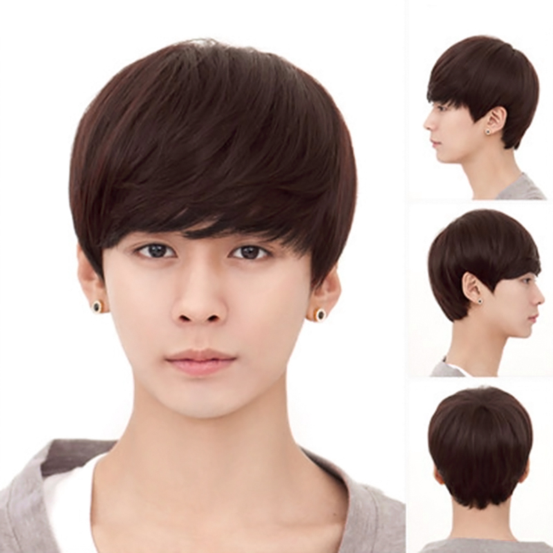 Anime Handsome Boys Short Wig Vogue Sexy Men's Male Hair ...