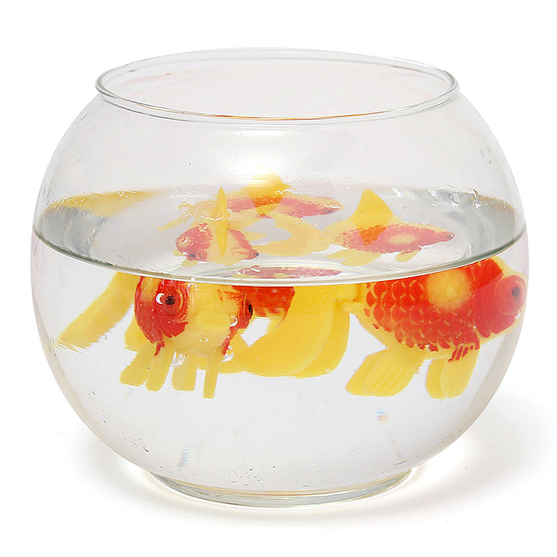 3pcs Plastic Swimming Faux Fake Gold Fish Aquarium Fish Tank Decor ...