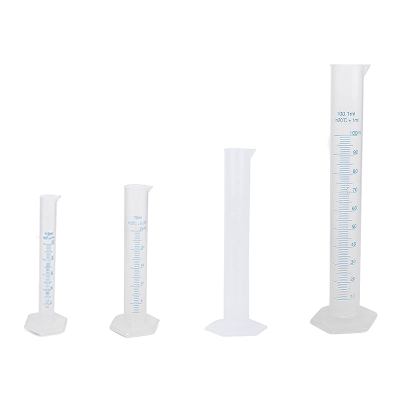 10/25/50/100ml Plastic Graduated Laboratory Measuring Cylinder ...