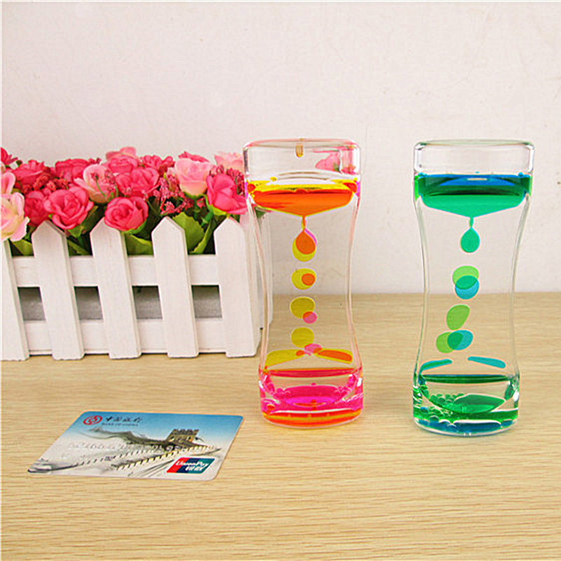 Liquid Floating Timer Desktop Motion Visual Comfort Spiral Timer Oil ...