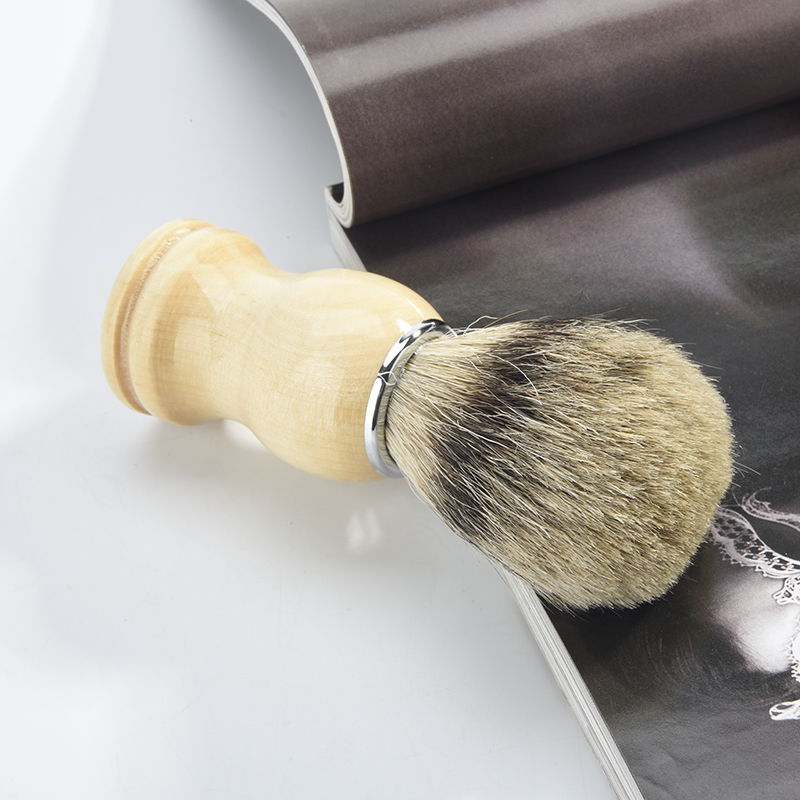 new mens wood handle shaving brush hair for men father gift