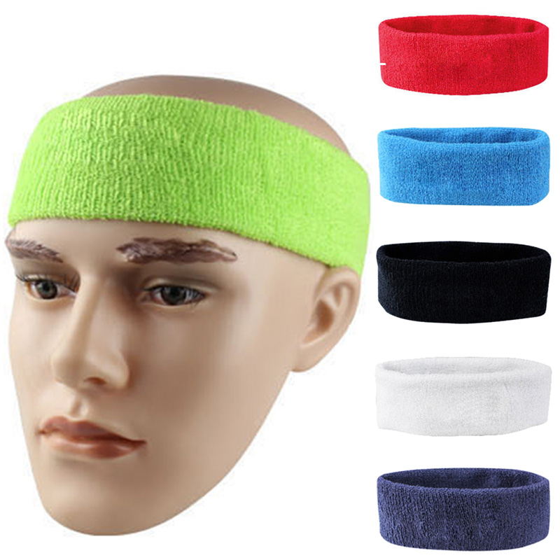 High Quality Cotton Sweat Headband for Mens Sweatband Womens Yoga Hair ...