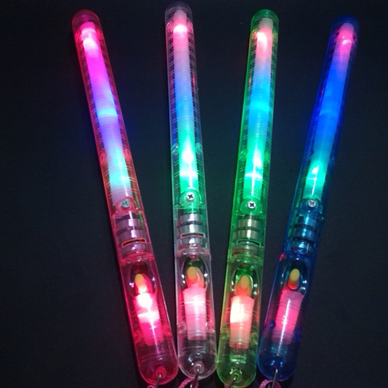 1Pc Kids Baby LED Glow Stick Concerts Luminous Rainbow Sticks LED Toy ...