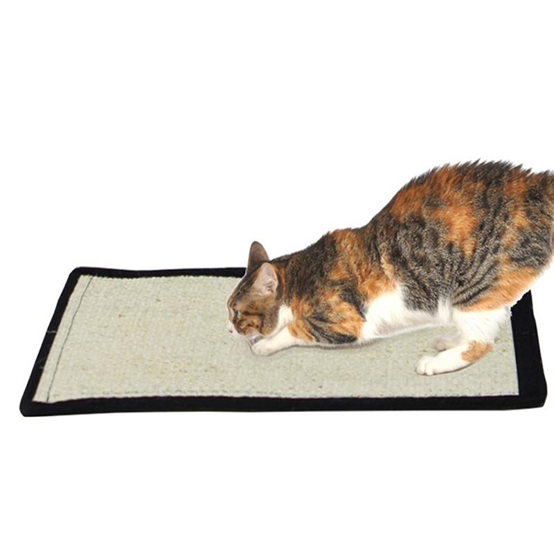 Pet Cat Scratch Roll Scratching Board Sisal Hemp Carpet Mat Kitten