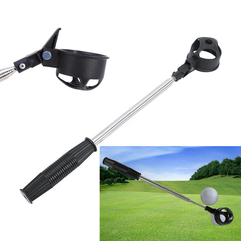 EXTRA LONG Golf ball retriever Retractable Scoop Stainless steel Pick ...