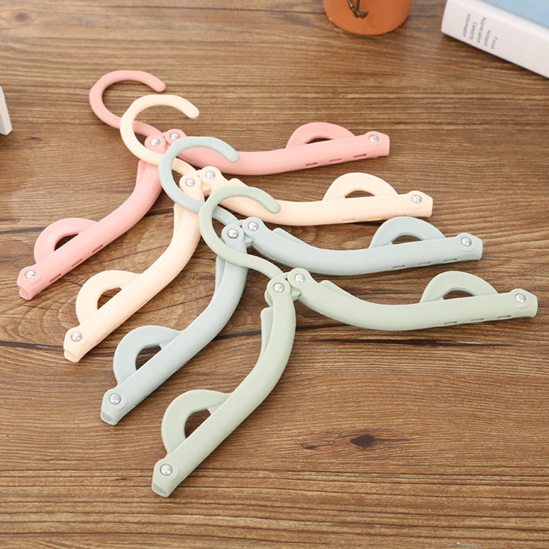 5 Slotted Clothes Hanger Portable Folding Travel Foldable Plastic ...