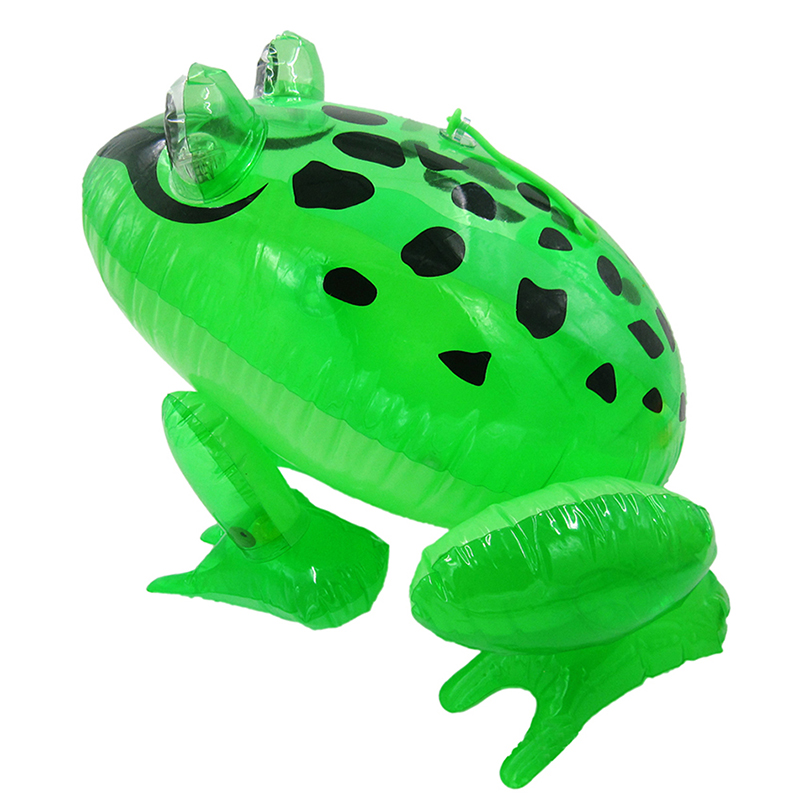 New Baby Kids Funny Inflatable Frog With Eyes Glow Blow Up Animal Toy ...