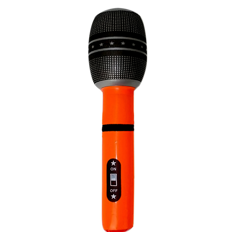 Novelty Inflatable/ Blow Up Microphone 40cm Party Rock Fancy Dress ...