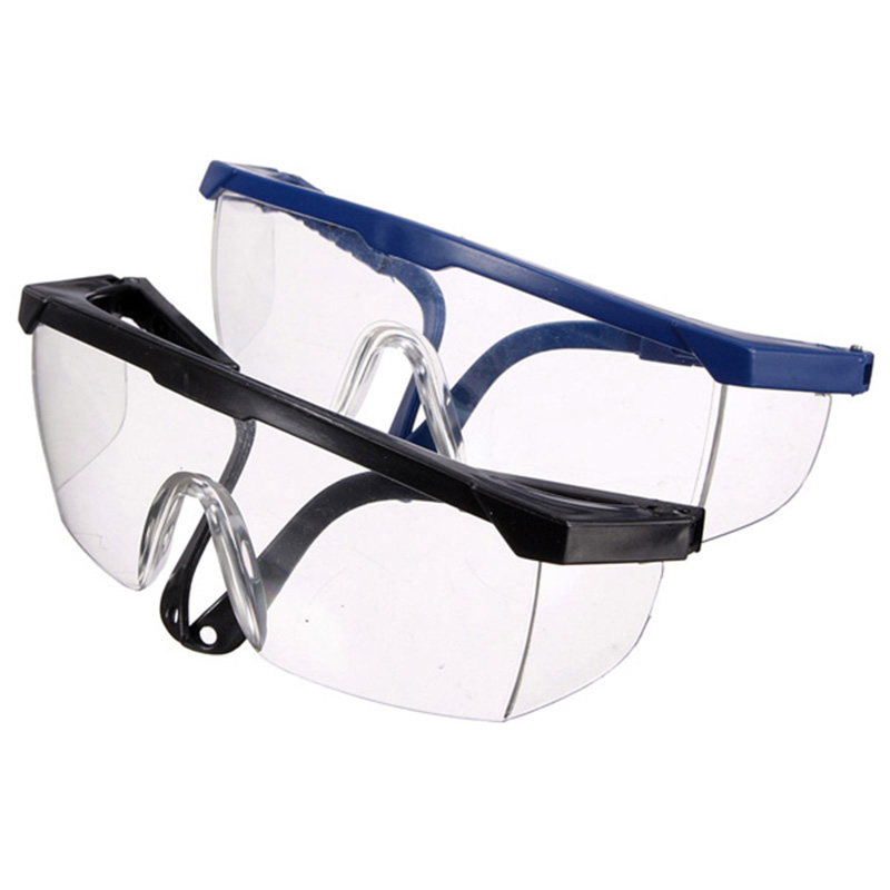 2x Vented Safety Eye Protection Protective Lab Anti Fog Clear Goggles ...