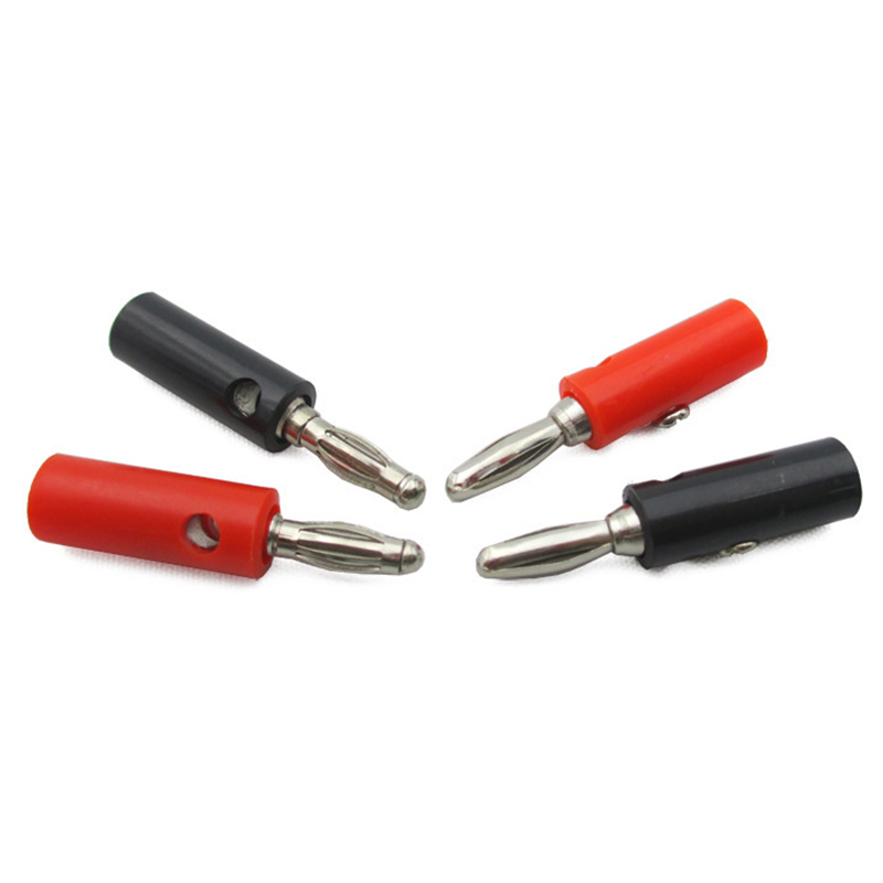 4mm lot Vergoldet Audio Lautsprecherkabel Kabel Bananenstecker Adapter F7A5 X6W2