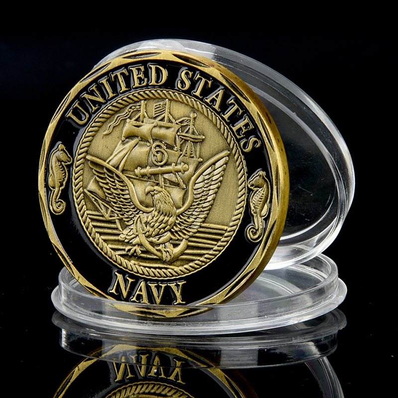 US NAVY CROSSING THE LINE SHELLBACK NEPTUNE CHALLENGE COIN dia. 40MM